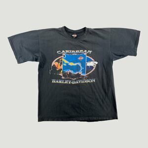 Harley-Davidson Caribbean St. Thomas Graphic T-Shirt – Men’s Large – Black